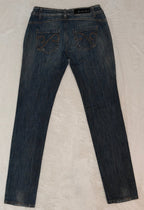 Women Sisley Blue Slim Straight W26 L30 (EU 36/S) Jeans