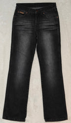 Women Wrangler Kate Black Washed Flared W26 L32 (EU 36/S) Jeans