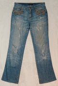 Women Roberto Cavalli Light Blue Flared W28 L30 (EU 38/M) Jeans