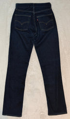 Women Levi's 595 Dark Blue Straight W30 L34 (EU 40/L) Jeans