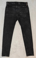 Men Tommy Hilfiger Étroite Black Faded Slim W29 L30 Jeans