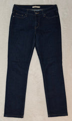 Women Levi’s 714 Dark Blue Straight W26 L32 (EU 36/S) Jeans