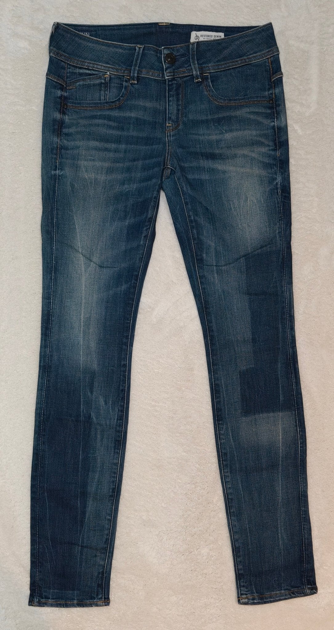 Women G - Star RAW Lynn Dark Blue Mid Skinny W28 L30 (EU 38/M) Jeans