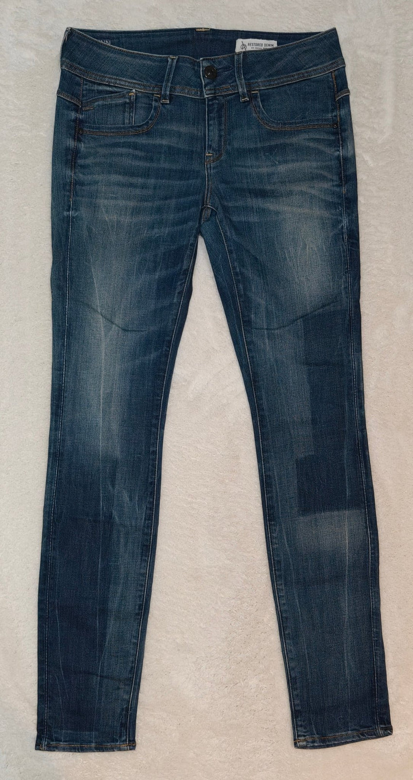 Women G - Star RAW Lynn Dark Blue Mid Skinny W28 L30 (EU 38/M) Jeans
