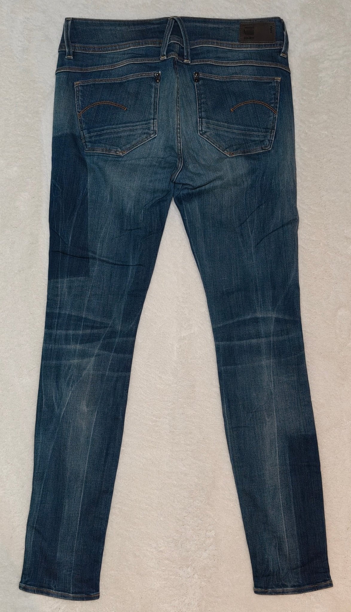 Women G - Star RAW Lynn Dark Blue Mid Skinny W28 L30 (EU 38/M) Jeans