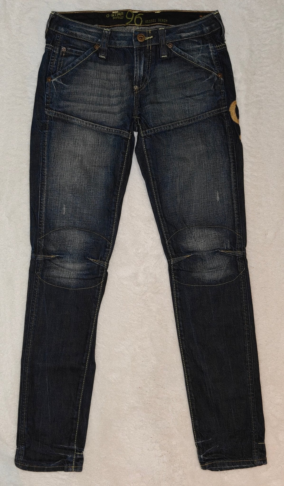 Women G - Star RAW Elwood Heritage Dark Blue Slim W26 L32 (EU 36/S) Jeans