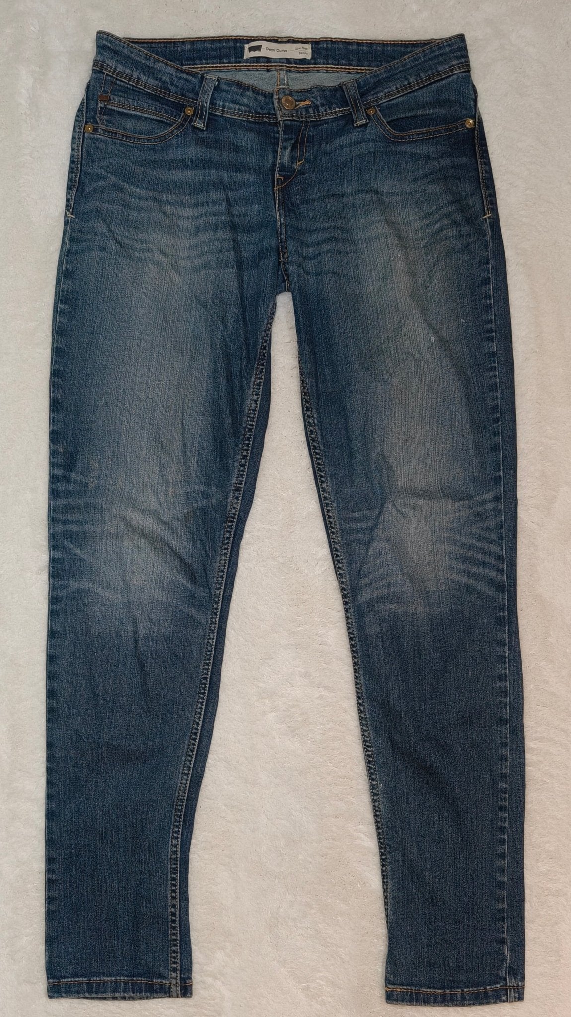 Women’s Levi’s Demi Curve Jeans Blue Faded Skinny W28 L32 (EU 38/M)