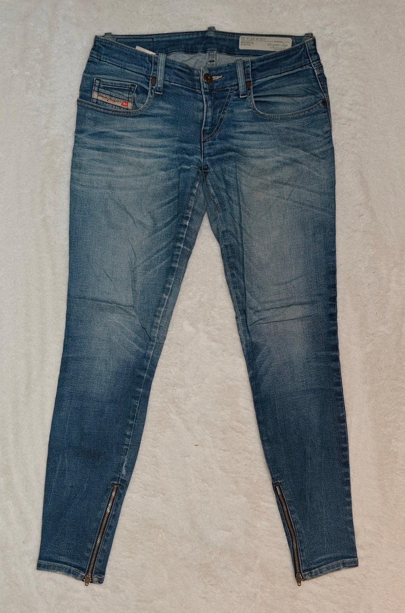 Women’s Diesel Grupee - Zip Jeans Blue Skinny W27 L32 (EU 36/S)