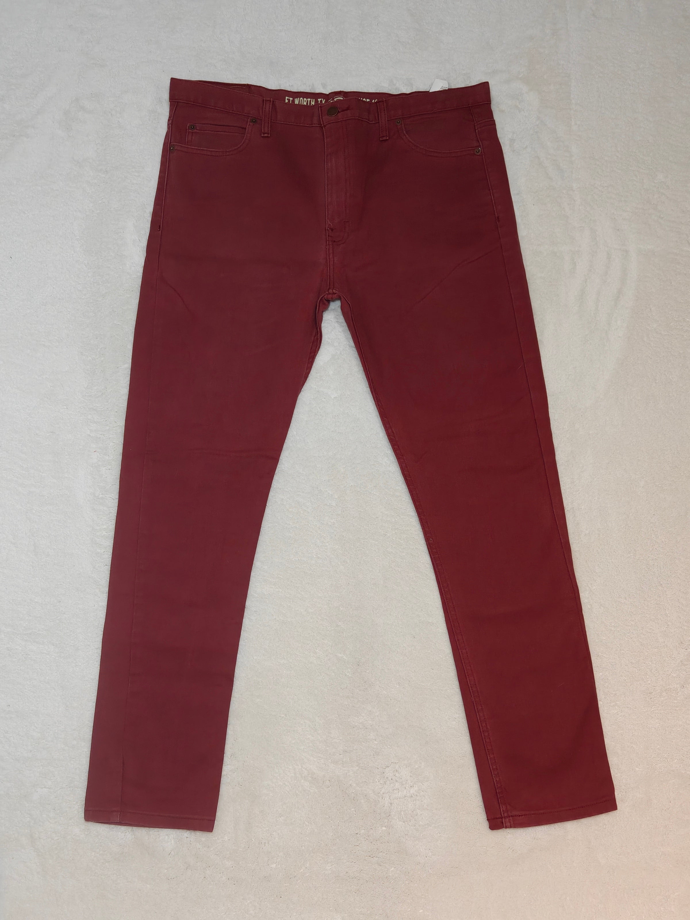 Men’s Dickies Jeans Burgundy Slim Skinny W38 L32