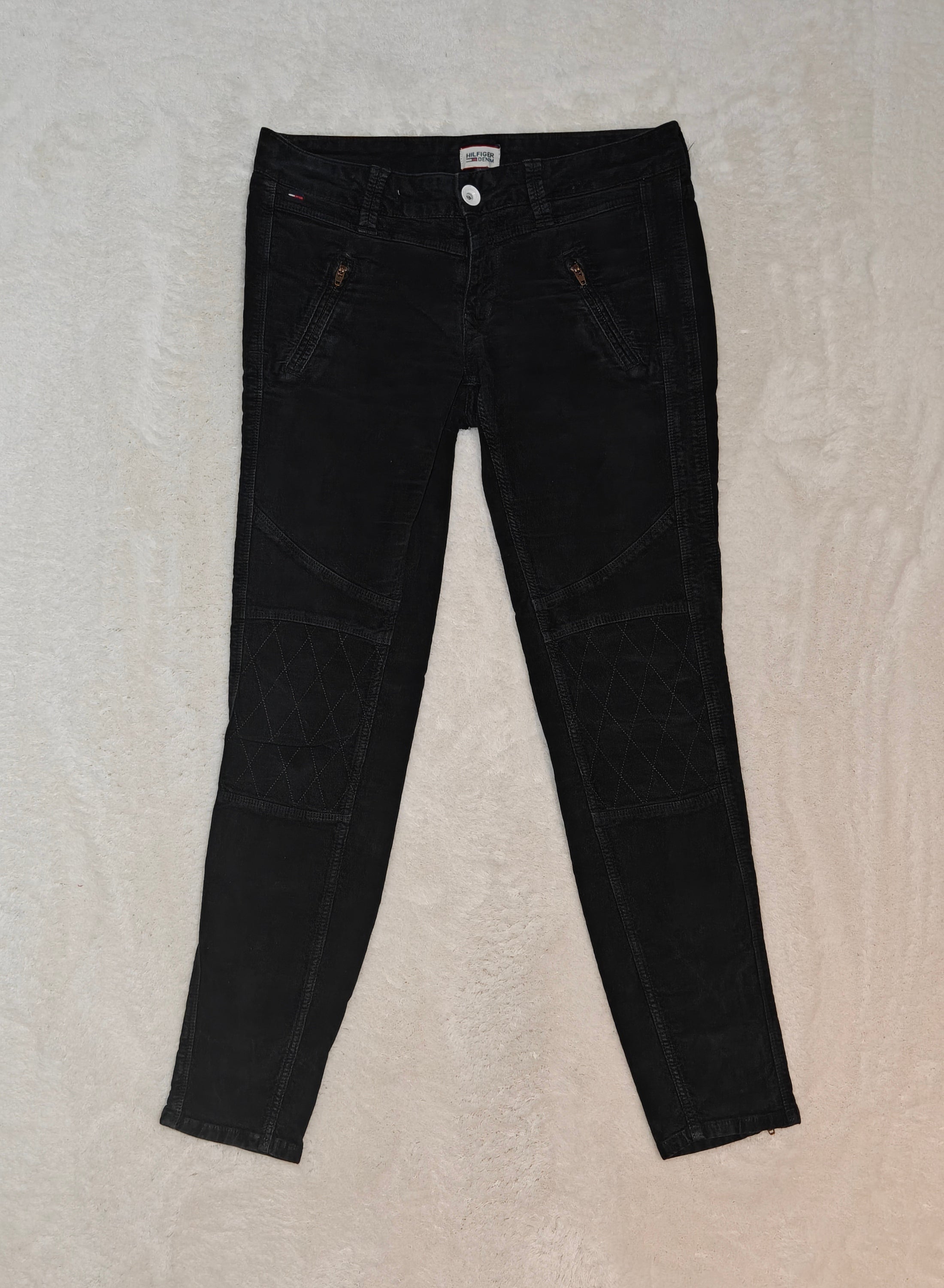 Women’s Tommy Hilfiger Sophie Biker Jeans Black Faded Skinny W28 L34 (EU 38/M)