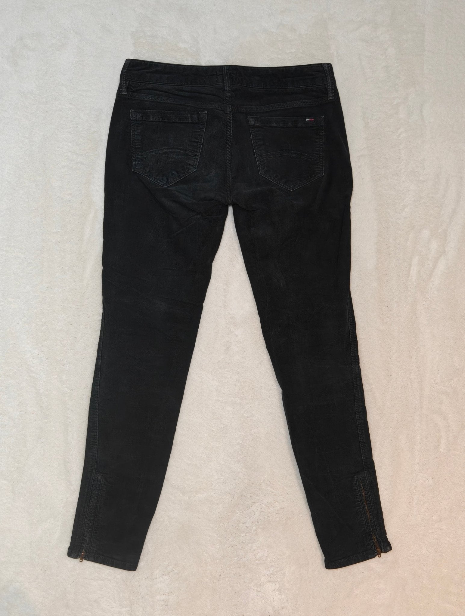 Women’s Tommy Hilfiger Sophie Biker Jeans Black Faded Skinny W28 L34 (EU 38/M)