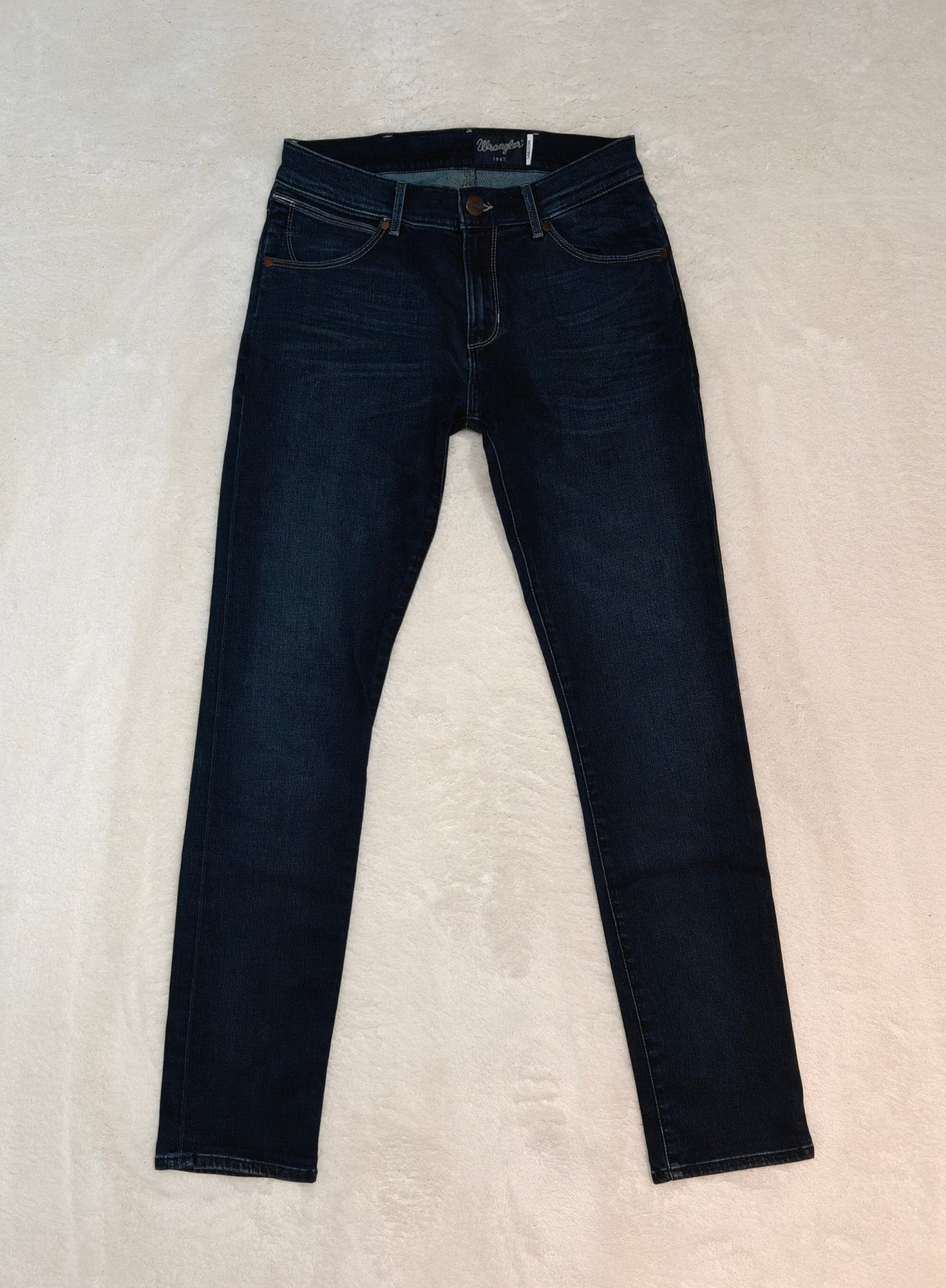 Men Wrangler Larston Blue Tapered W28 L32 Jeans