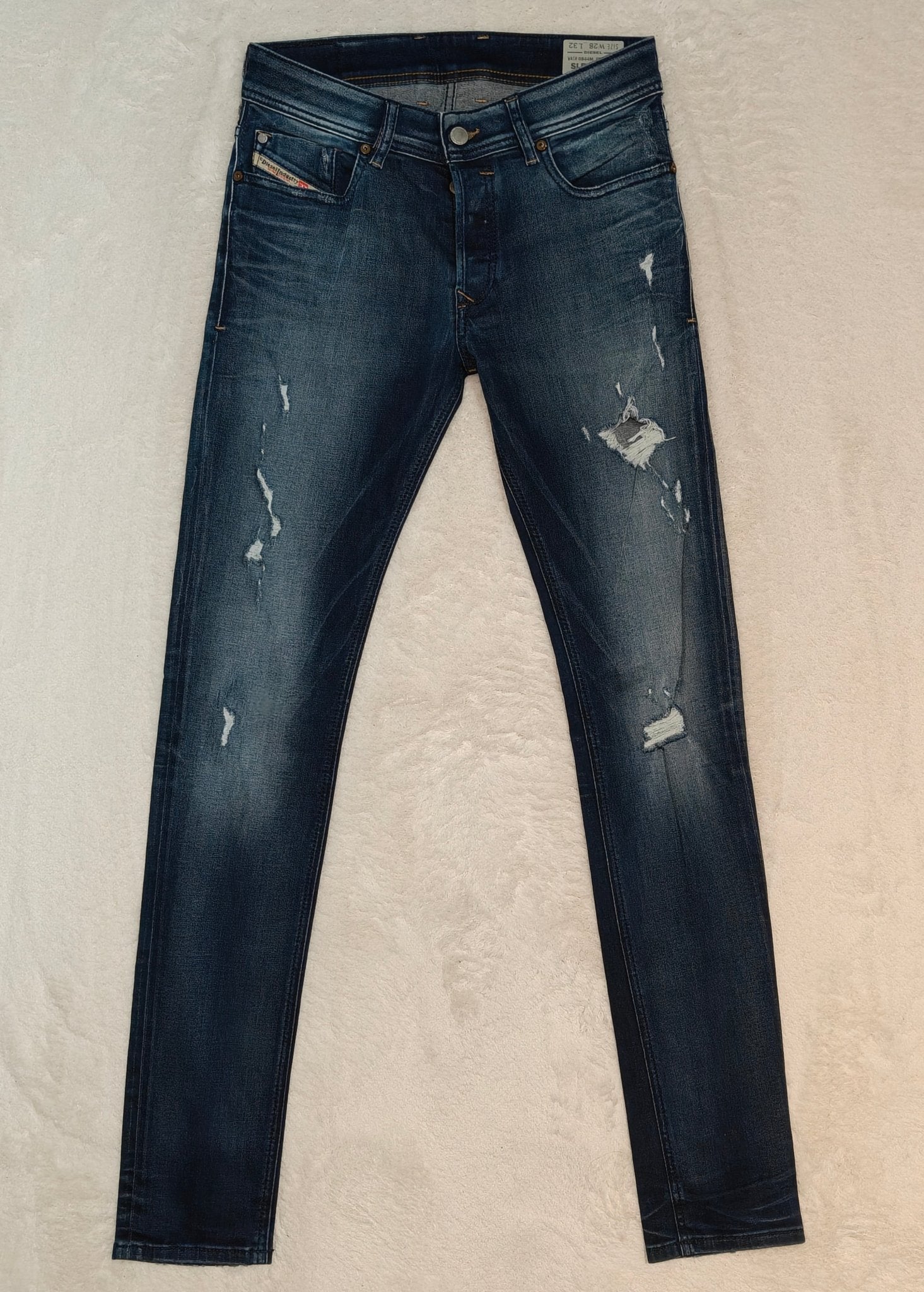 Men Diesel Sleenker Blue Skinny W28 L32 Jeans