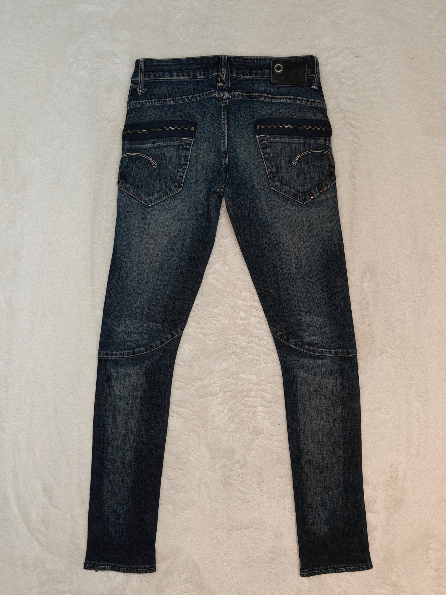 Women G - star 3301 Ankel Zip Blue Skinny W27 L32 (EU 36/S) Jeans