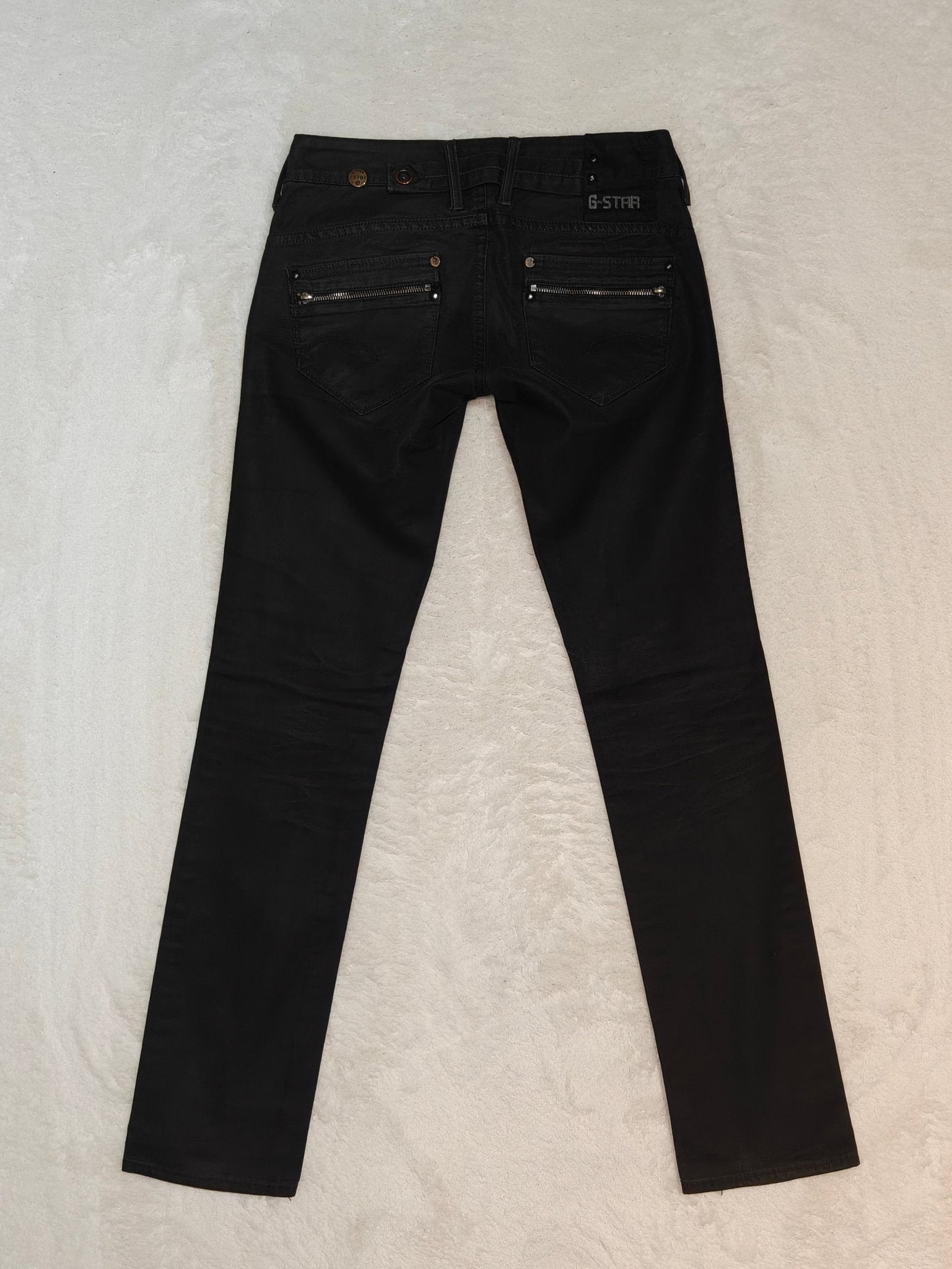 Women G - star Corvet Black Straight W27 L32 Jeans