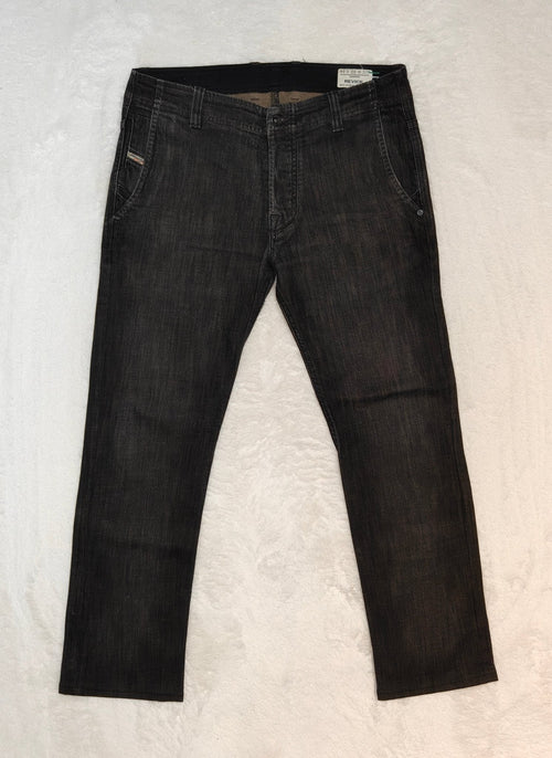 Men Diesel Revick Black Straight W32 L30 Jeans