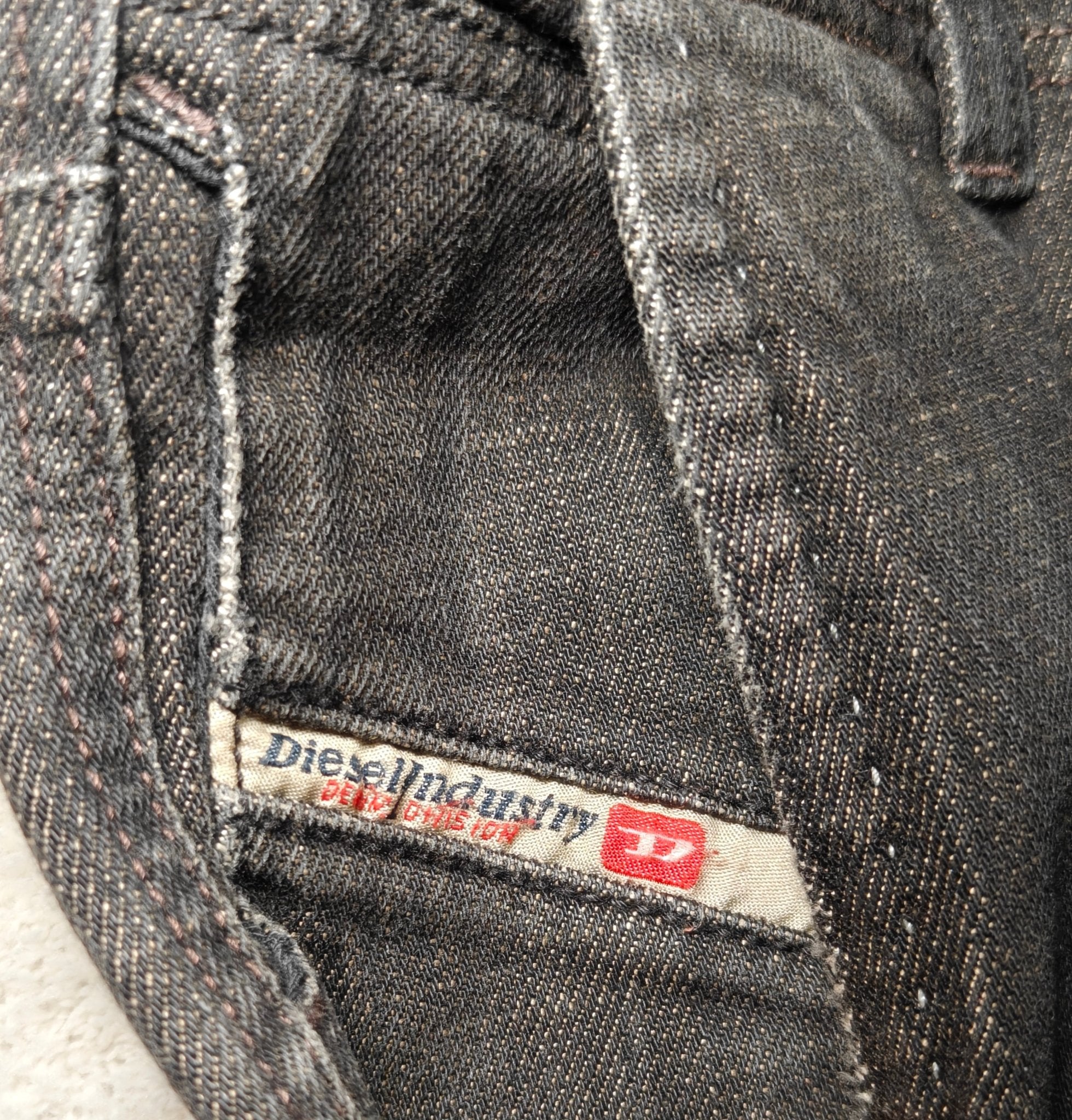 Men Diesel Revick Black Straight W32 L30 Jeans
