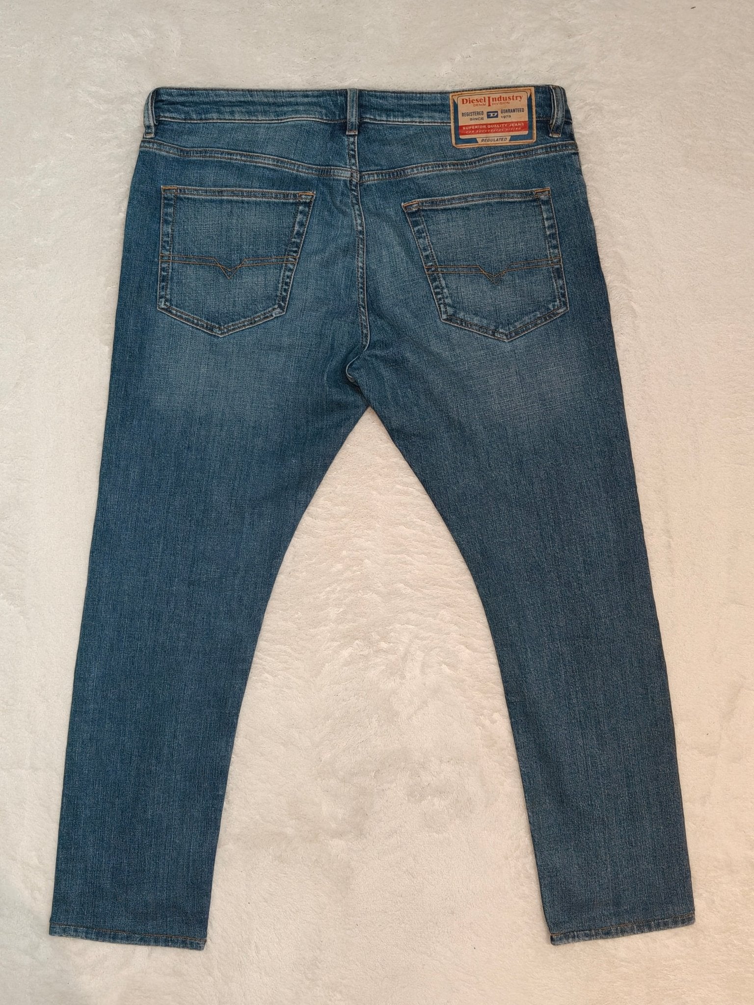 Men Diesel D - Luster Blue Regular Slim W33 L30 Jeans