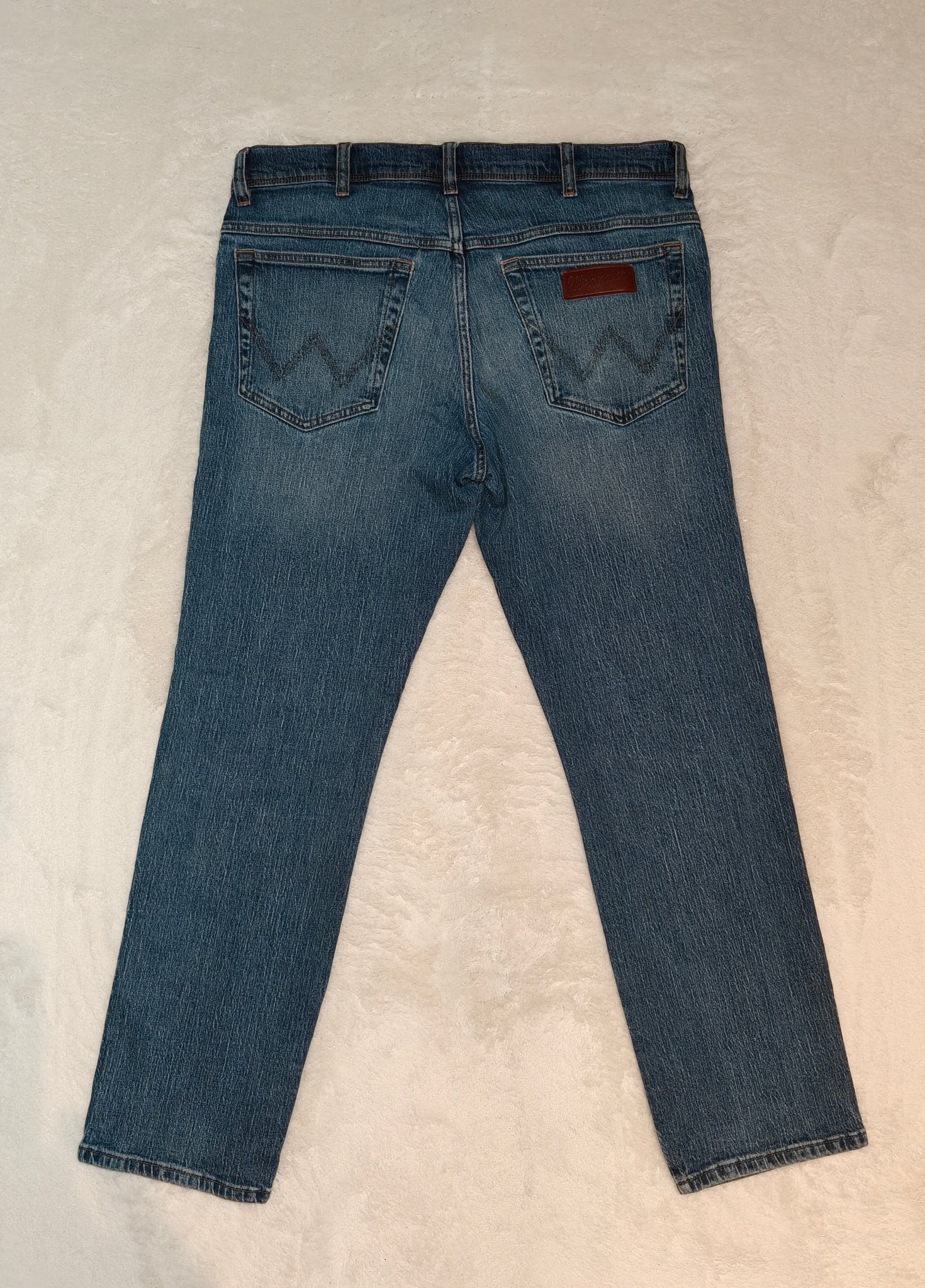Men Wrangler Texas Light Blue Straight W34 L32 Jeans