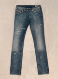 Women Diesel Lowky Blue Wash 0071J Straight W26 L34 (EU 36/S) Jeans