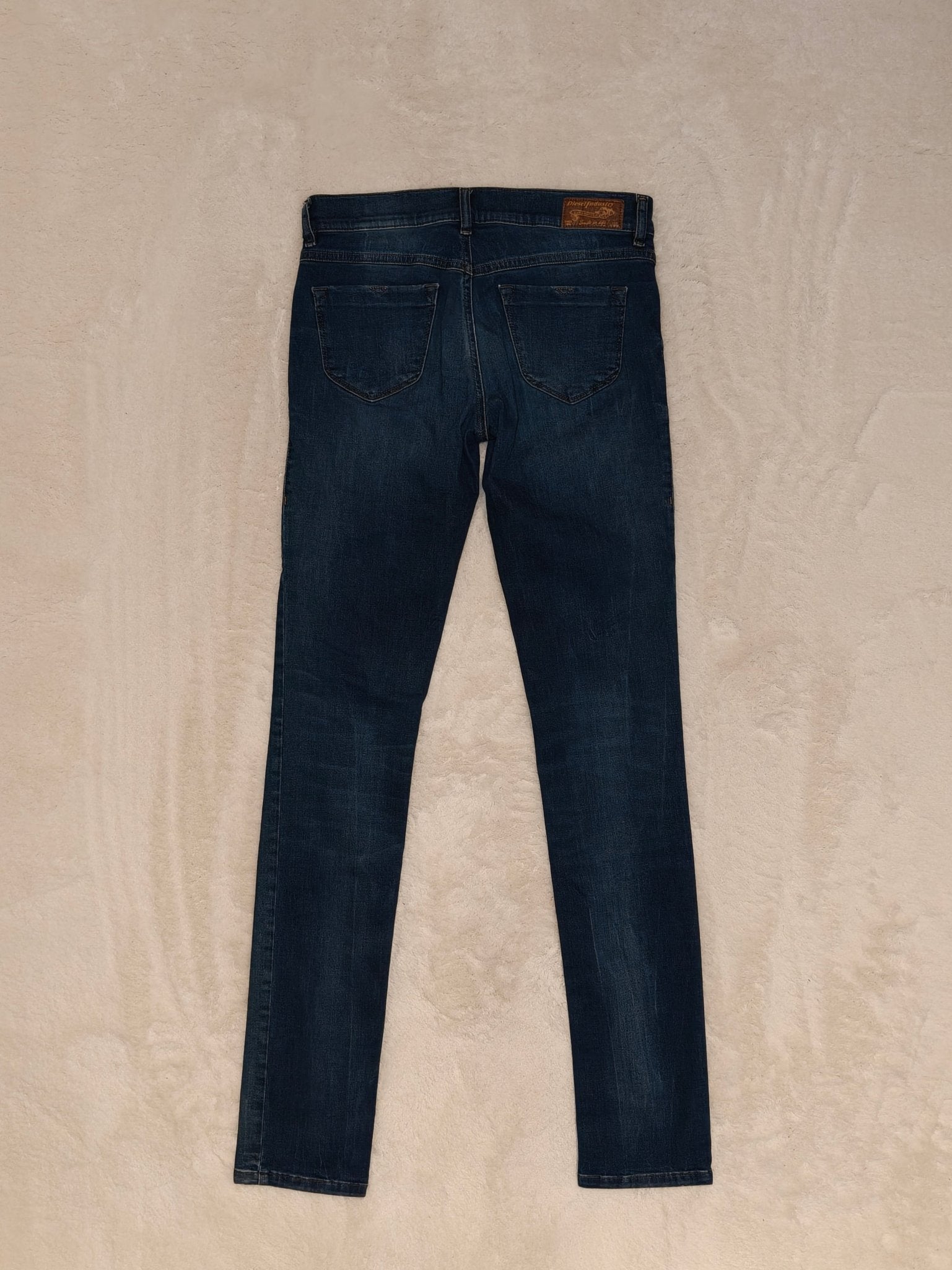 Women Diesel Livier Blue Wash 0841Y Super Slim Jegging W28 L34 (EU 38/M) Jeans