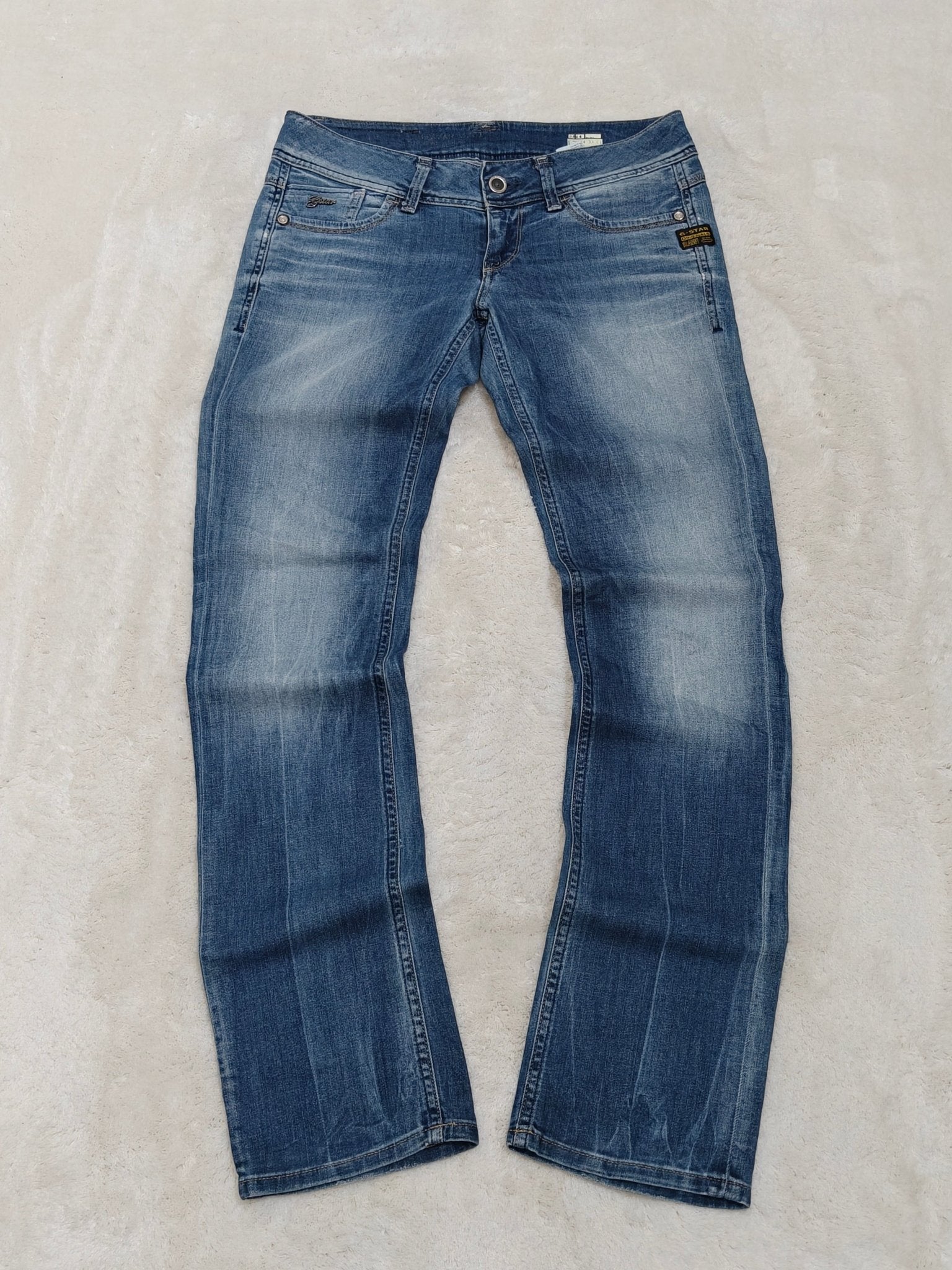 Women G - Star Lynn Blue Straight W28 L34 (EU 38/M) Jeans