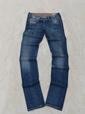 Women Diesel Clush Blue Wash 0070U Straight Slim W26 L34 (EU 36/S) Jeans
