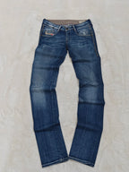 Women Diesel Clush Blue Wash 0070U Straight Slim W26 L34 (EU 36/S) Jeans