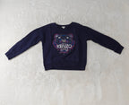 Girls Kenzo Tiger Logo Dark Blue Sweatshirt 16 Years