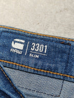Men G-Star RAW 3301 Blue Slim W31 L29 Jeans