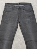 Men Lee Daren Grey Regular Straight W32 L32 Jeans