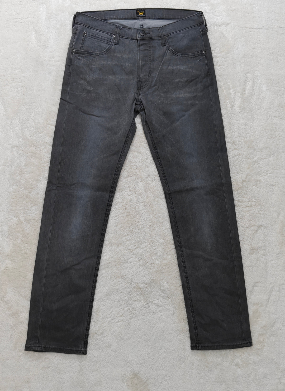 Men Lee Daren Grey Regular Straight W32 L32 Jeans
