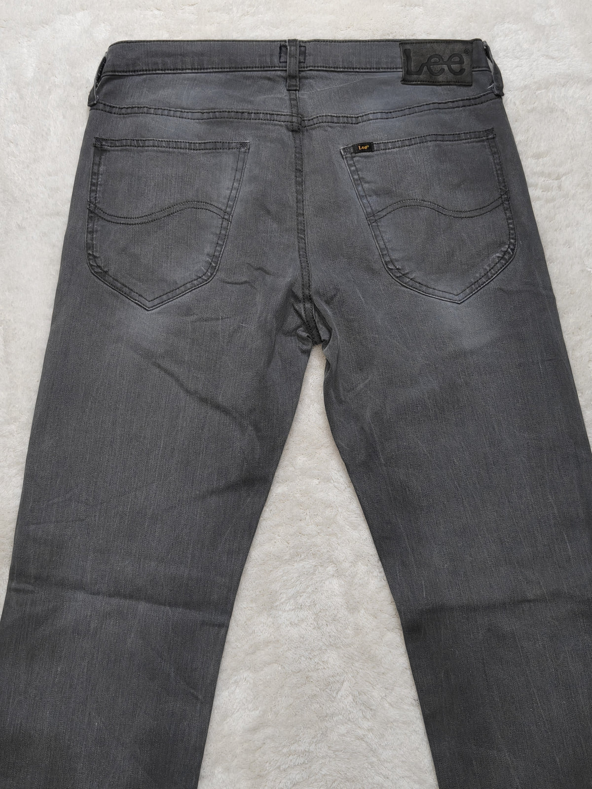 Men Lee Daren Grey Regular Straight W32 L32 Jeans