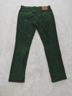 Men Levi’s 511 Green Slim W34 L30 Jeans