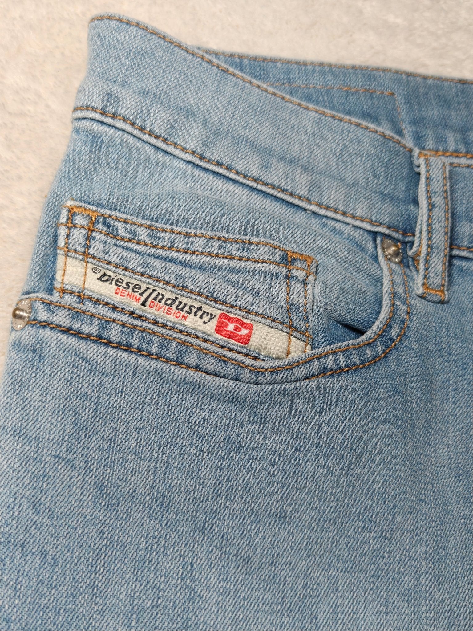 Men Diesel D - Luster Blue Wash 009NX Slim W29 L30 Jeans