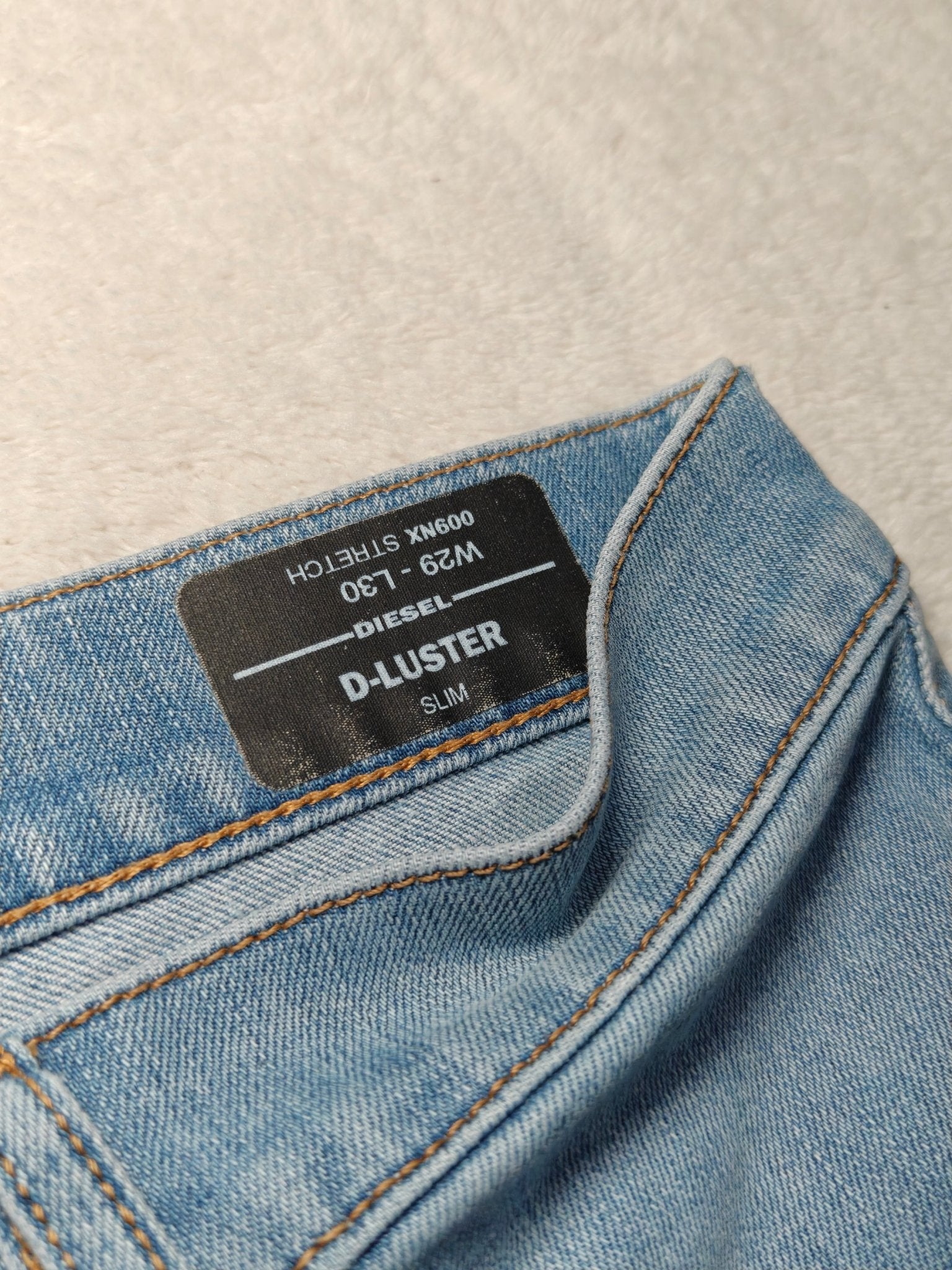 Men Diesel D - Luster Blue Wash 009NX Slim W29 L30 Jeans
