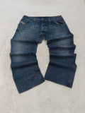 Men Diesel Dardy Blue Wash 0081Y Relaxed Straight W36 L34 Jeans