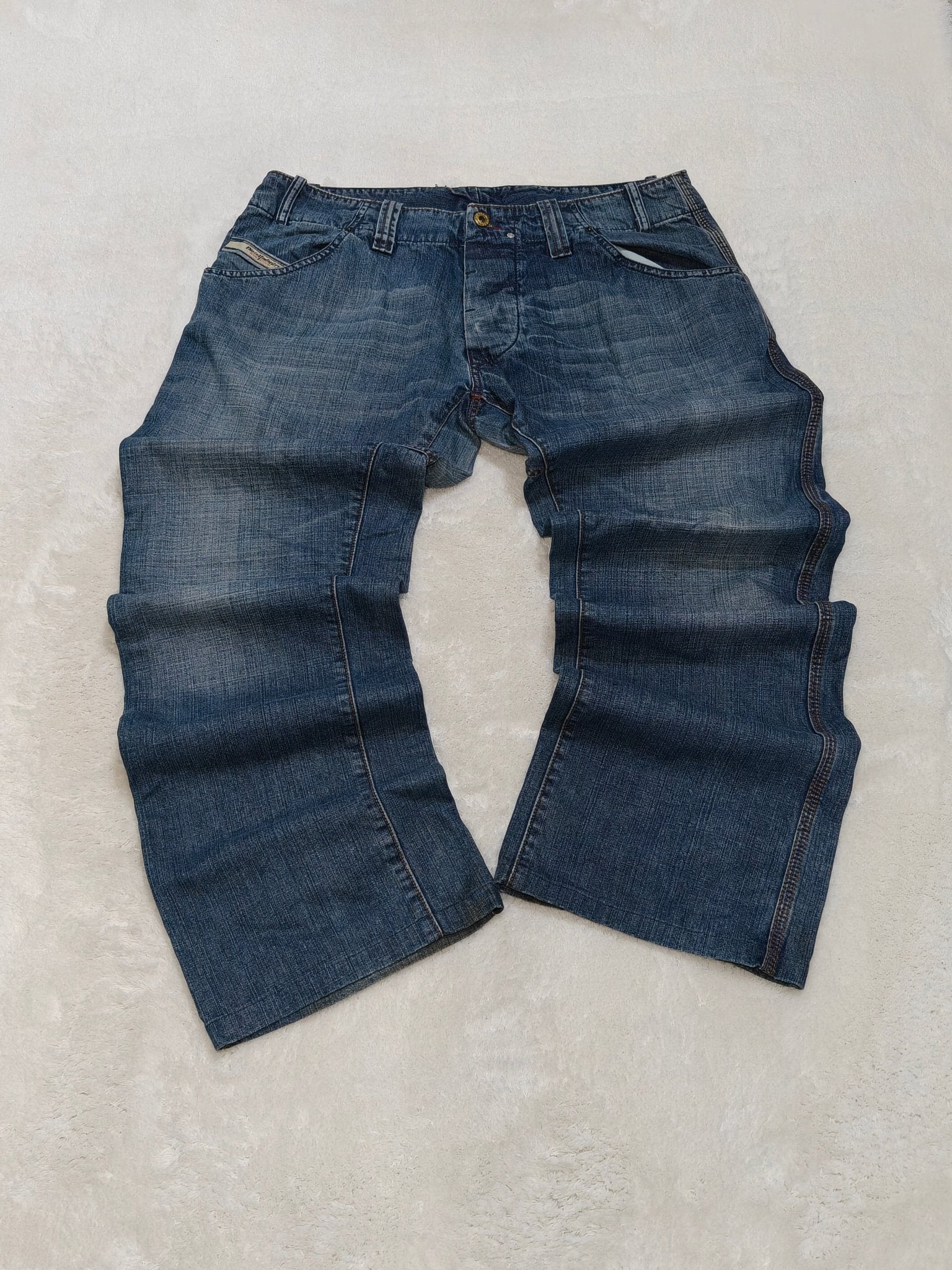 Men Diesel Dardy Blue Wash 0081Y Relaxed Straight W36 L34 Jeans
