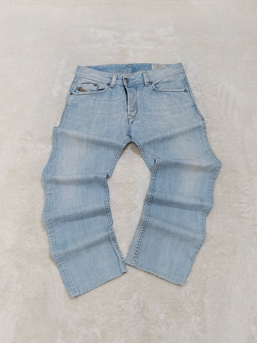 Men Diesel Darron Light Blue Straight W28 L30 Jeans