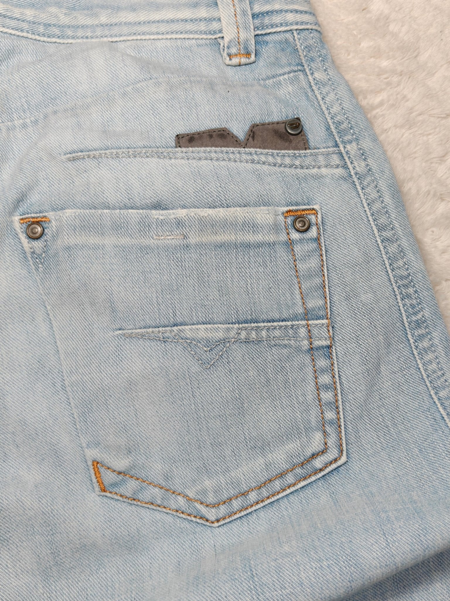 Men Diesel Darron Light Blue Straight W28 L30 Jeans
