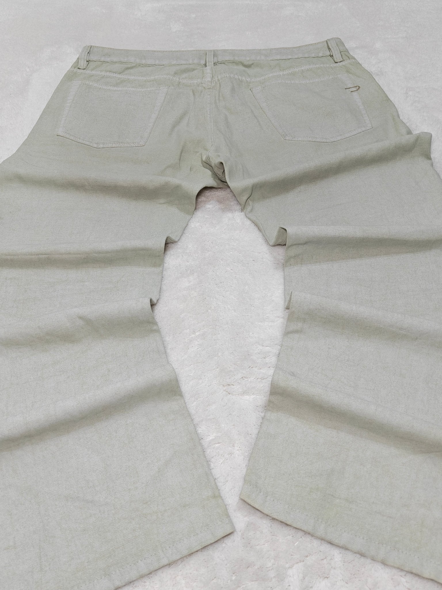 Men Diesel Rabox Light Mint Green Wash MA925 Flared W36 L32 Jeans