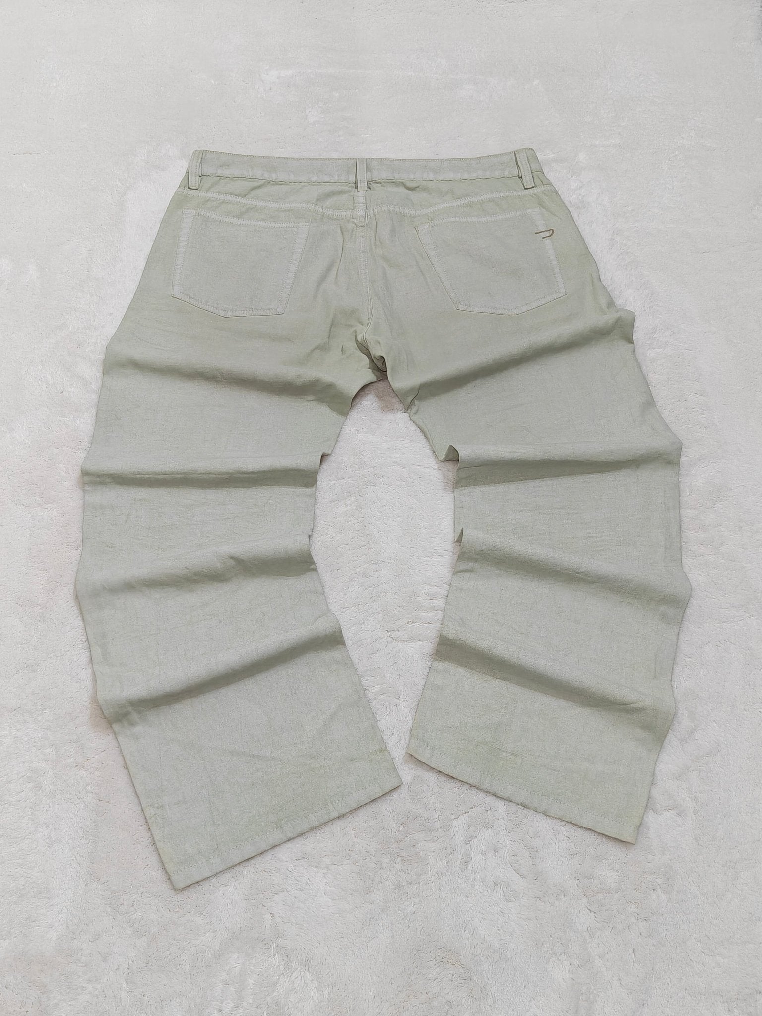 Men Diesel Rabox Light Mint Green Wash MA925 Flared W36 L32 Jeans