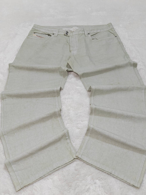Men Diesel Rabox Light Mint Green Wash MA925 Flared W36 L32 Jeans
