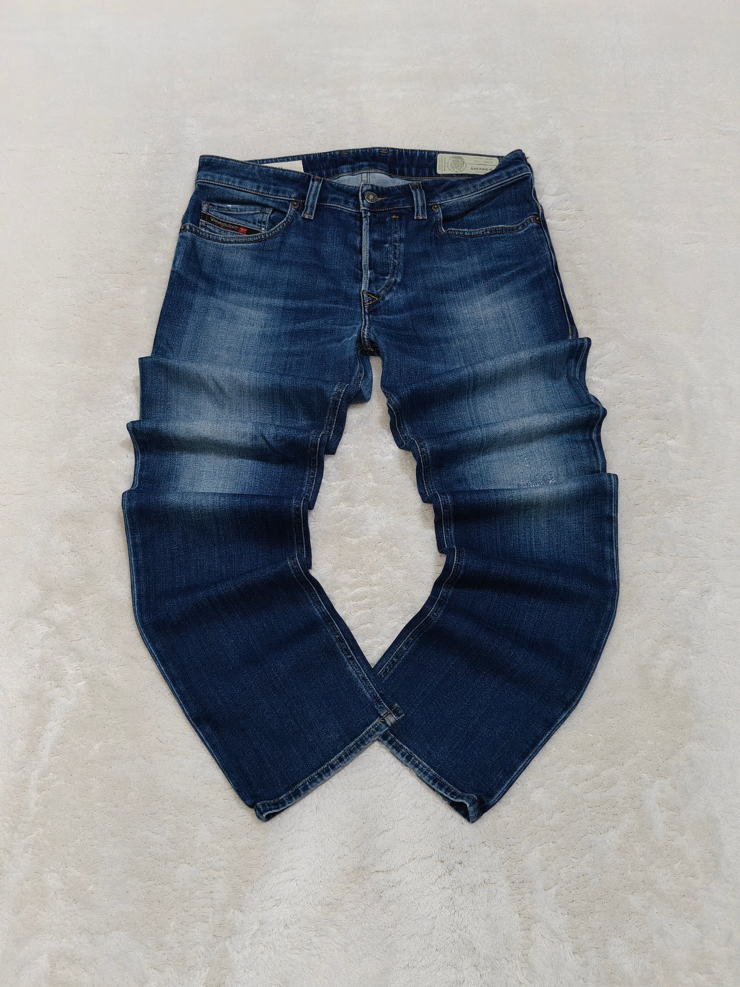 Men Diesel Safado-X Made in Italy Blue Wash 0870F Straight W32 L30 Jeans