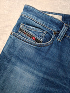 Men Diesel Safado-X Made in Italy Blue Wash 0870F Straight W32 L30 Jeans