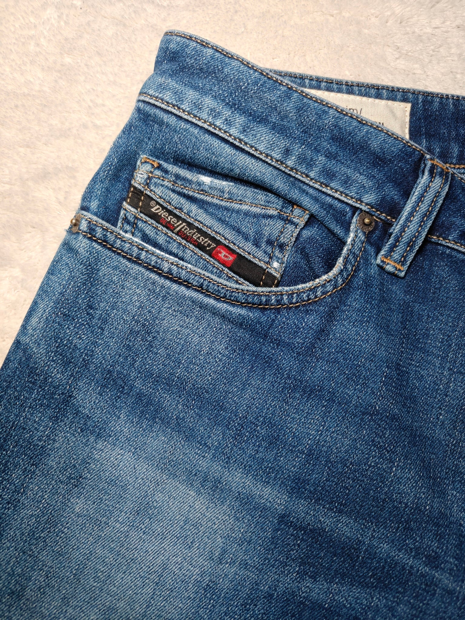 Men Diesel Safado-X Made in Italy Blue Wash 0870F Straight W32 L30 Jeans