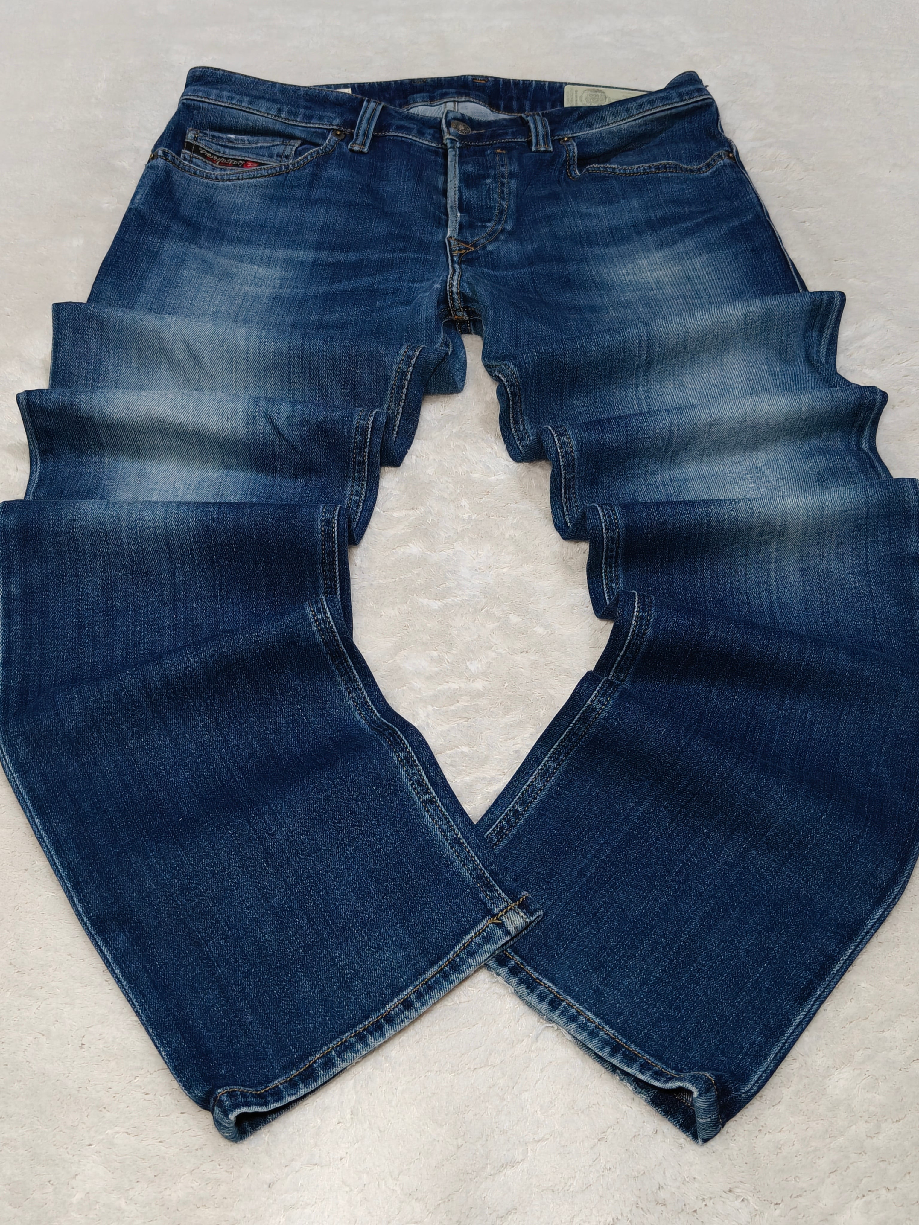 Men Diesel Safado-X Made in Italy Blue Wash 0870F Straight W32 L30 Jeans