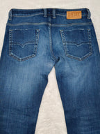 Men Diesel Safado-X Made in Italy Blue Wash 0870F Straight W32 L30 Jeans