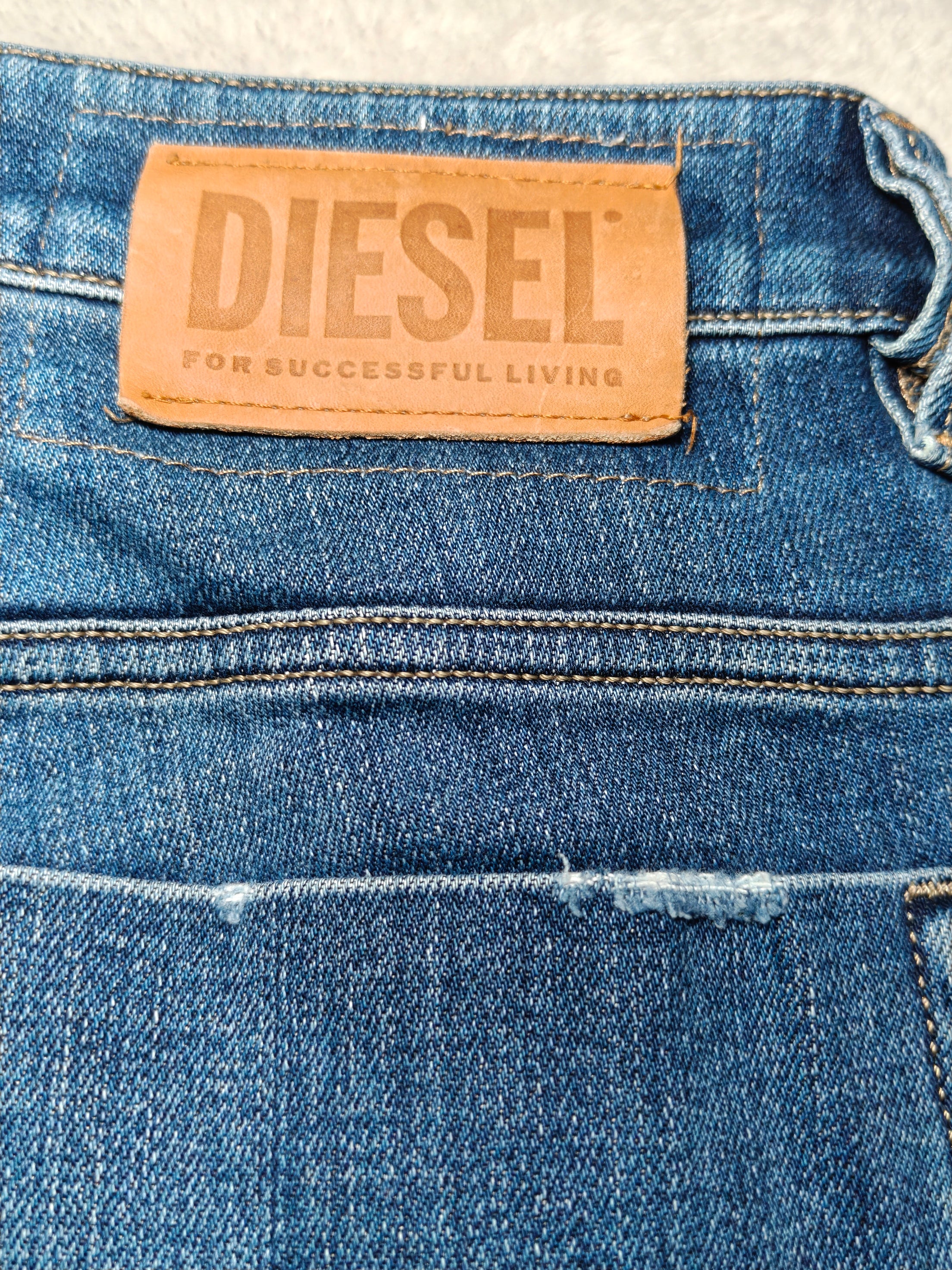 Men Diesel Safado-X Made in Italy Blue Wash 0870F Straight W32 L30 Jeans