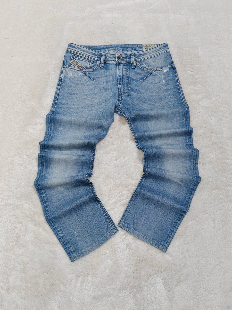 Men Diesel Shioner Blue Wash 088W7 Slim Skinny W27 L30 Jeans